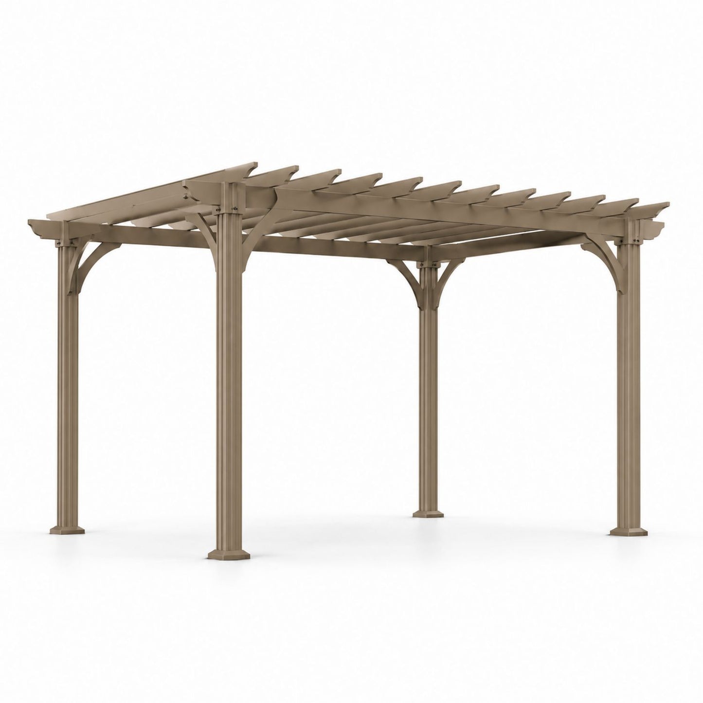 Pergola aluminiowa 3x3m Brązowy