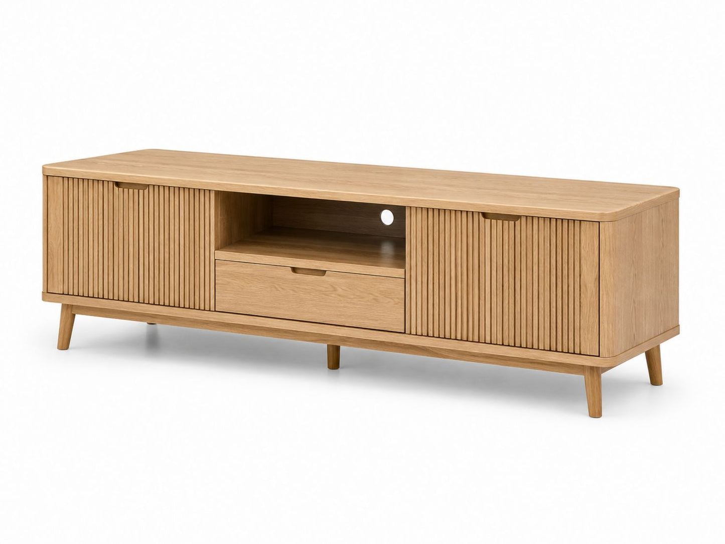 Szafka RTV z drewna dębowego 150x45x50 cm